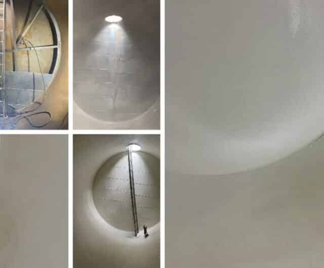 A double compartment underground diesel tank, with a leaking baffle was given a new extended life with the help of a great team and Eoncoat